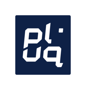 pluq logo full blue rgb logo full