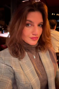 a woman taking a selfie